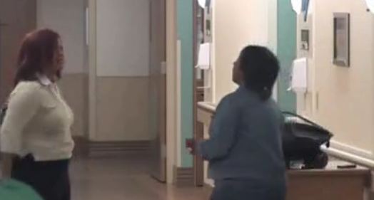 grandmother's fighting in the hospital