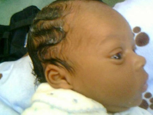 Is This Newborn Baby Sporting Finger Wave?
