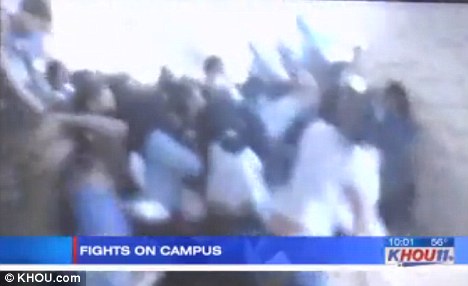 Caught on Tape: Massive brawl at Texas high school that is notorious for fighting, parents demand it be stopped [VIDEO]