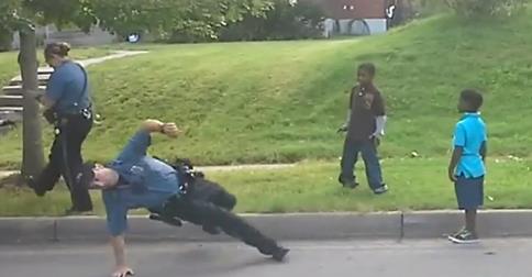 Cop loses dance-off with neighborhood children